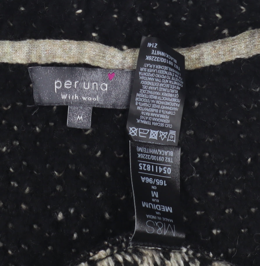 Womens UK Size M Marks and Spencer Black Cardigan Jumper
