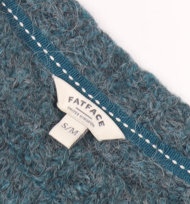 Fat Face Men's Blue Wool Fair Isle Pullover Jumper S