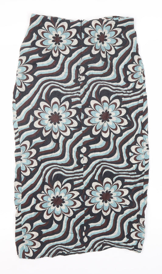 Pull&Bear Women's Multicoloured Geometric Skirt