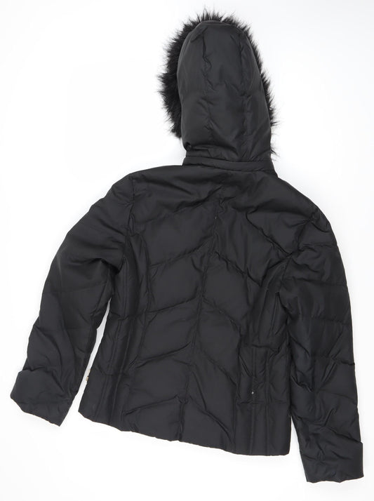 Womens UK Size S Marks and Spencer Black Puffer Jacket