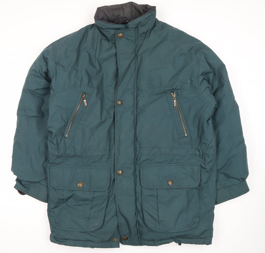 Unisex Adults UK Size 10 C&A Green Parka Coat