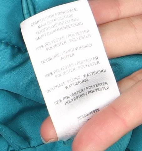 Damart Women’s Blue Quilted Hooded Jacket Size 14