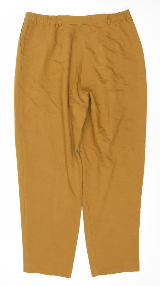 C&A Women's Brown Trousers Size 20 with Elastic Waist