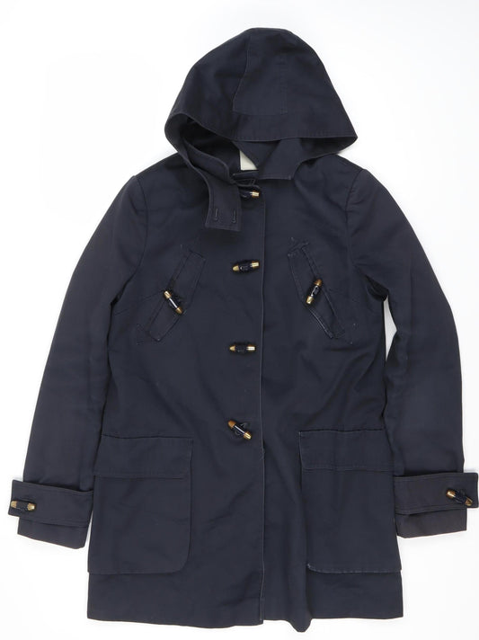 Womens UK Size 10 ASOS Blue Duffle Coat