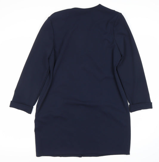 Womens UK Size 14 Wallis Blue Overcoat