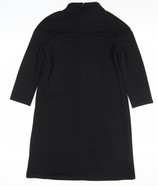 Additional front view of Collection London Black Women's Dress, size 10, High Neck