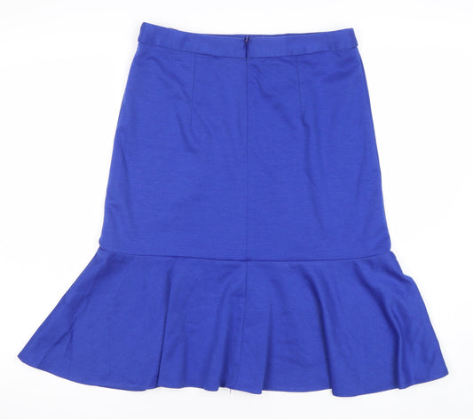 BHS Women's Blue Trumpet Skirt Size 10