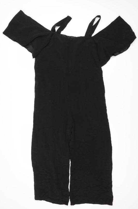 Topshop Women's Black Sleeveless Jumpsuit Size 6