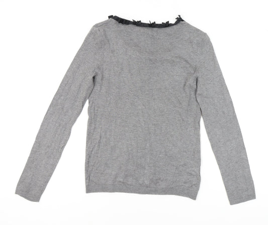 Womens UK Size 12 Mango Grey Pullover Jumper