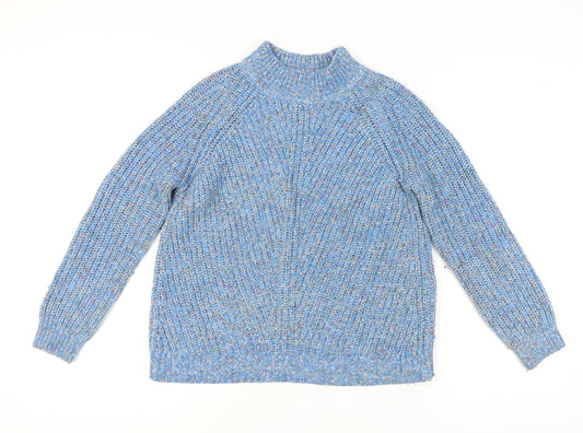 Womens UK Size 10 John Lewis & Partners Blue Pullover Jumper