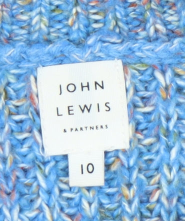 Womens UK Size 10 John Lewis & Partners Blue Pullover Jumper