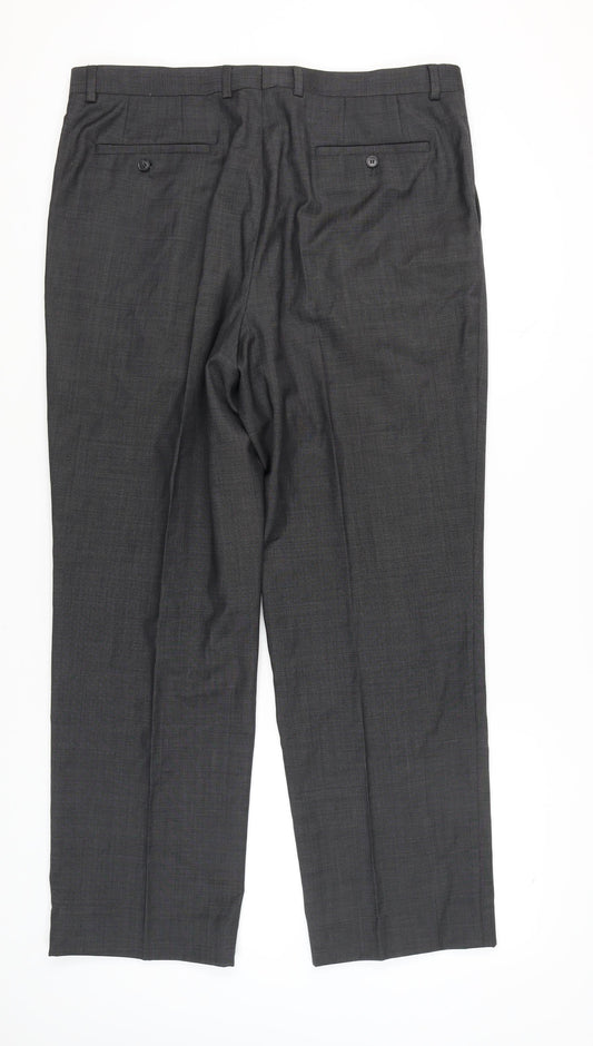 Marks and Spencer Men Black Dress Pants 38
