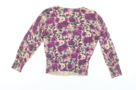 Womens UK Size 8 Kaliko Multicoloured Cardigan Jumper