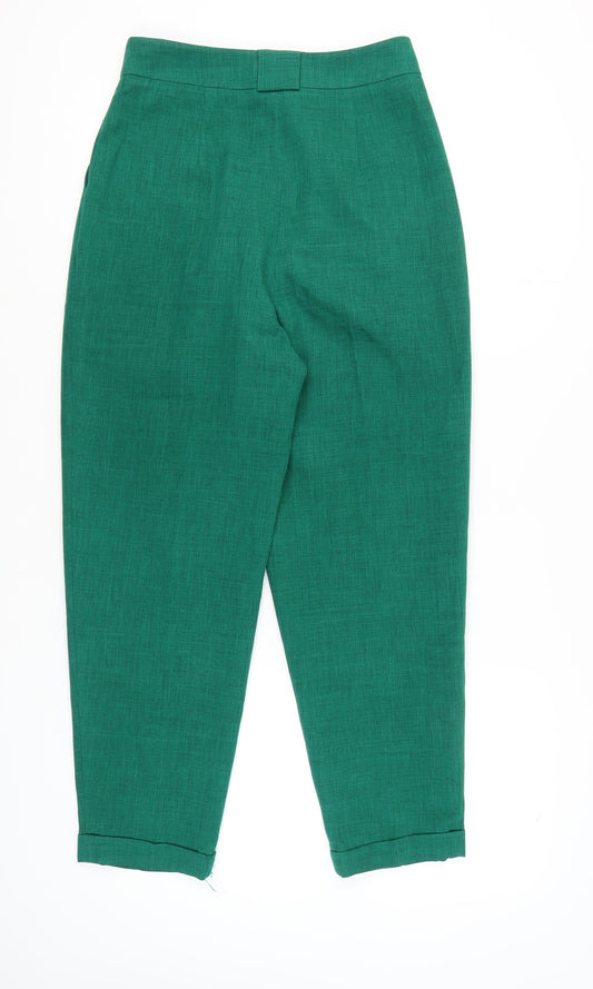 Womens UK Size 10 Miss Selfridge Regular Fit Green Trousers