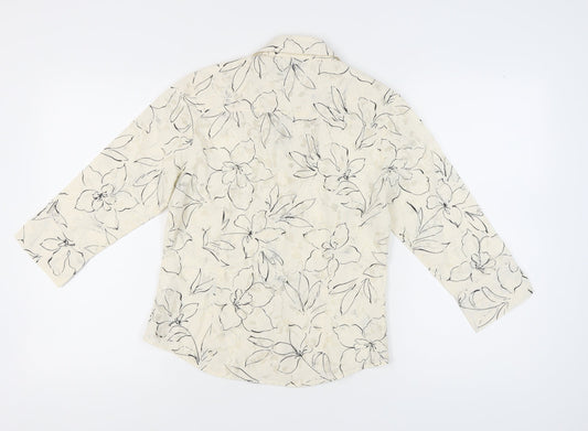 Womens UK Size 10 NEXT Beige Button-Up