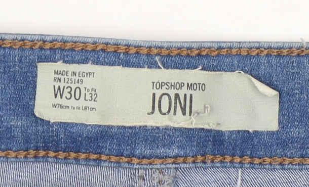 Topshop Women Blue Skinny Jeans Size 12
