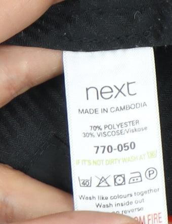 Next Men's Grey Trousers 34L Regular Fit Business