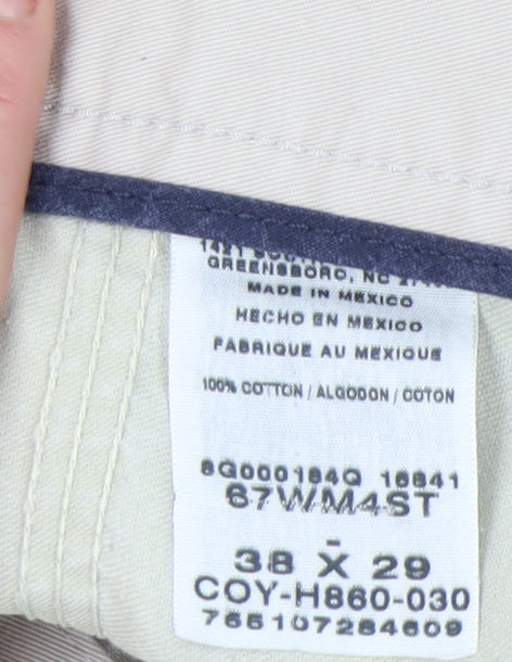 Wrangler Men's Beige Khaki Trousers Size 38