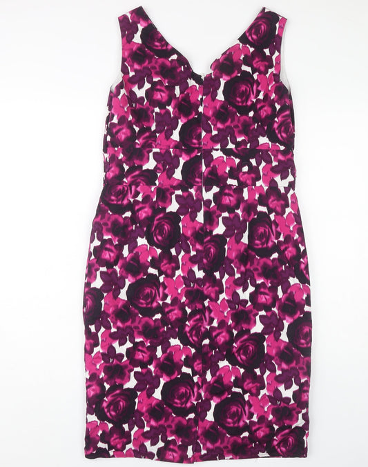 Debenhams Women's Multicoloured Sheath Dress Sz 16