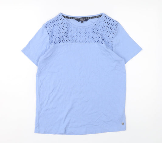 Womens UK Size 16 Maine Blue T-Shirt