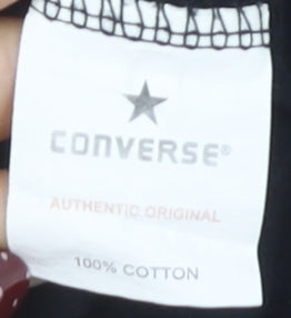 Unisex Adults UK Size XL Converse Black Basic T-Shirt