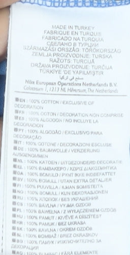 Nike Men's Blue Graphic Print T-Shirt L