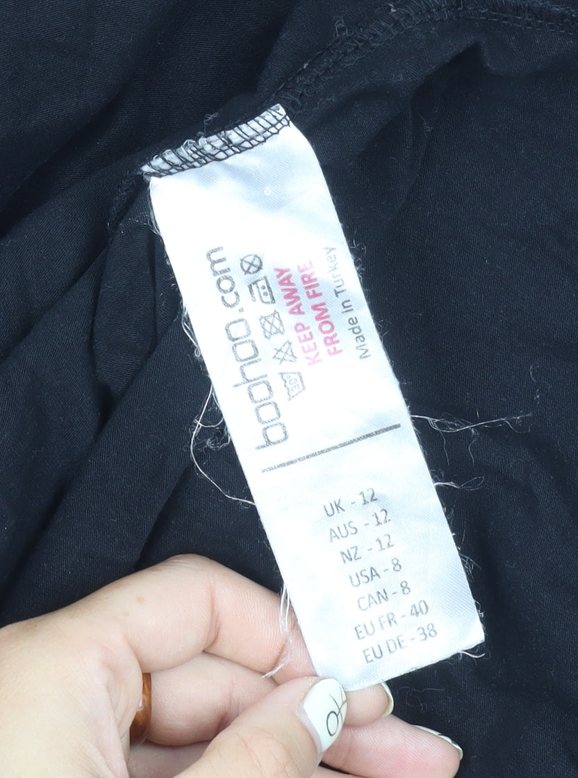 Boohoo Women's Black Long Sleeve Dress Size 12