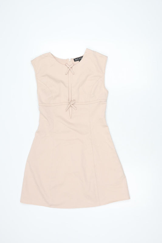 Motel Women's Beige XS A-Line Sleeveless Dress