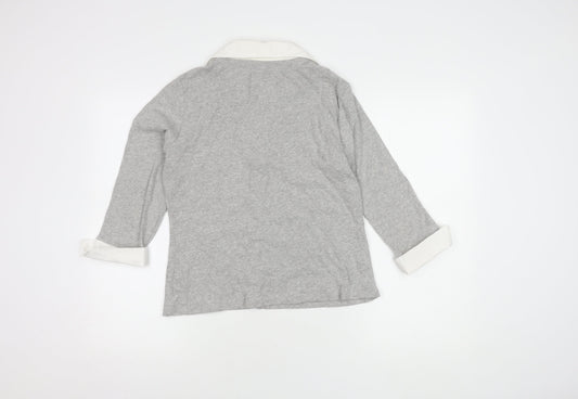 Womens UK Size 12 NEXT Grey Button-Up