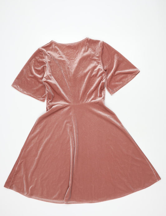 Red Herring Women's Pink A-Line Dress Size 10
