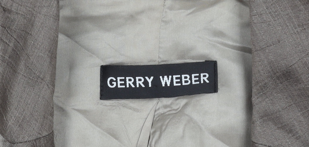 Gerry Weber Women's Brown Striped Blazer Size 16