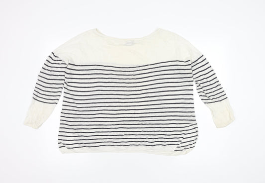 Womens UK Size M Mint Velvet White Pullover Jumper