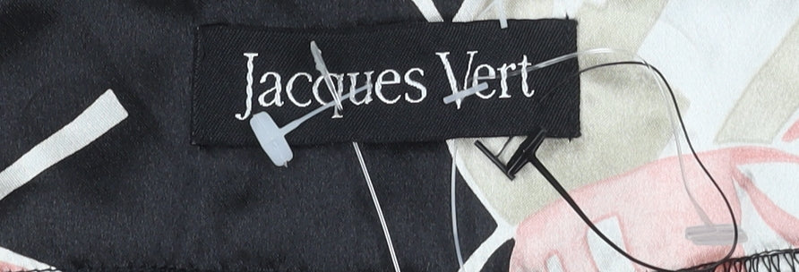 Jacques Vert Women's Black Floral A-Line Skirt, Size 10