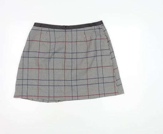 Oasis Women's Check Pencil Skirt Multicoloured Size 16