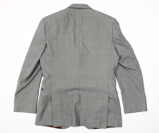 Mens UK Size 40 Red Herring Regular Grey Suit Jacket