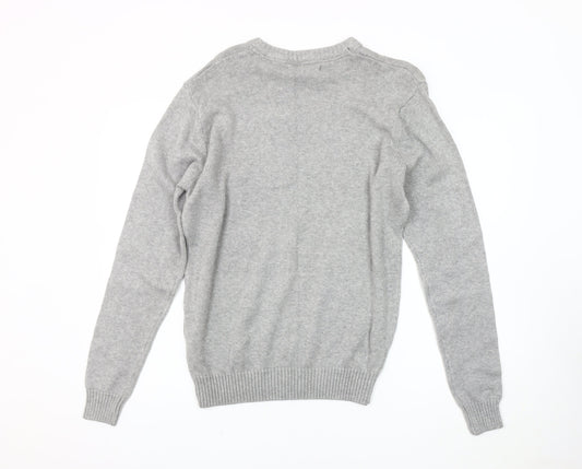 Kangol Men's Grey Cotton Pullover Jumper M