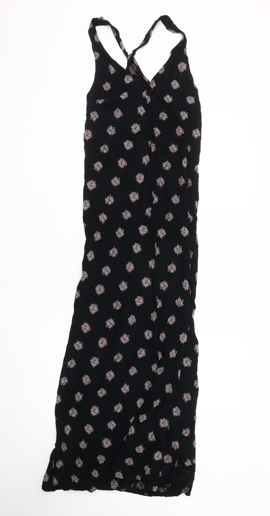 Gap Black Slip Dress Women S Casual Geometric Long Strappy