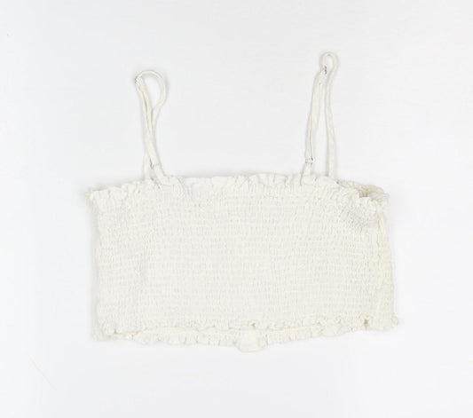 Womens UK Size 12 Urban Outfitters White Camisole Top