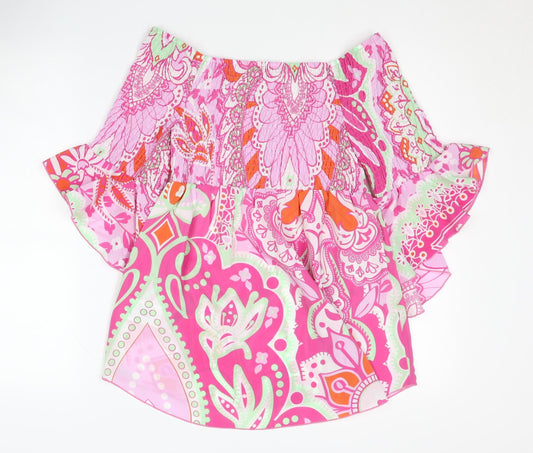 Joe Browns Women's Multicoloured Off Shoulder Top