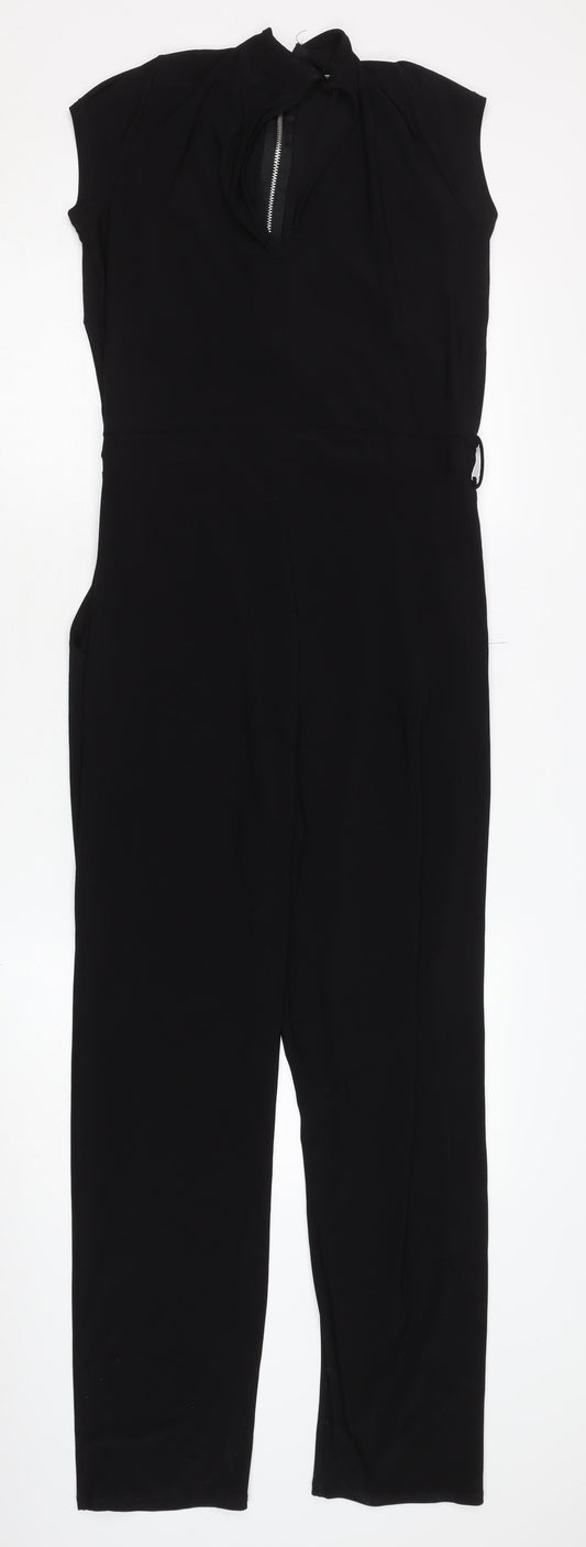 Wallis Women's Black Sleeveless Jumpsuit Size 10
