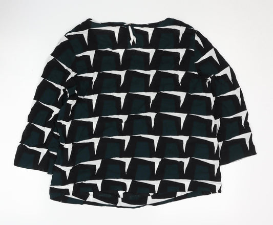Womens UK Size 10 Betty & Co Black Basic Blouse