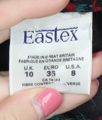 Eastex Women’s Multicoloured Check Blazer Size 10