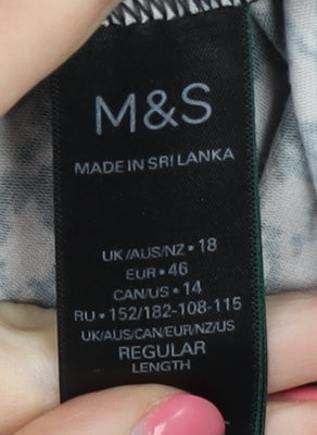 Marks and Spencer Women's Houndstooth Skirt, Size 18