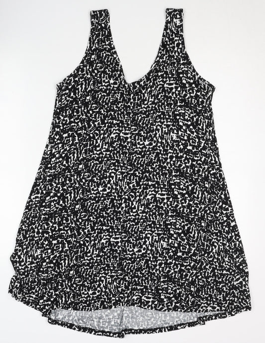 Marks and Spencer Women's Black Geometric Dress Size 12