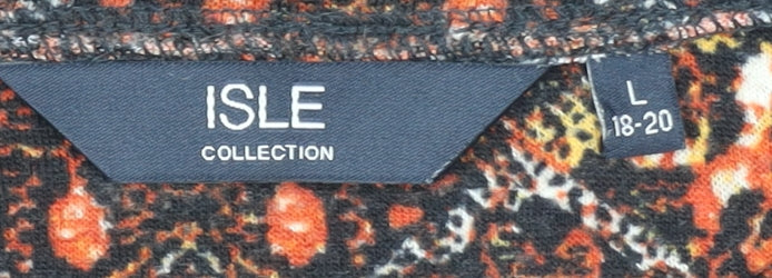 Womens UK Size L Isle Collection Multicoloured Pullover Jumper