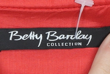 Betty Barclay Women's Red Sheath Dress Size 16