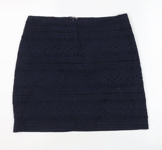 Womens UK Size 6 Gap Straight & Pencil Embroidered Skirt