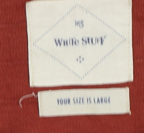 White Stuff Men's Red Long Sleeve T-Shirt Size L