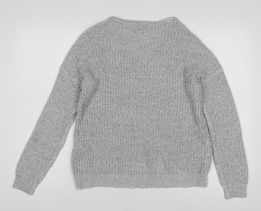 Womens UK Size XS Jacqueline de Yong Grey Pullover Jumper