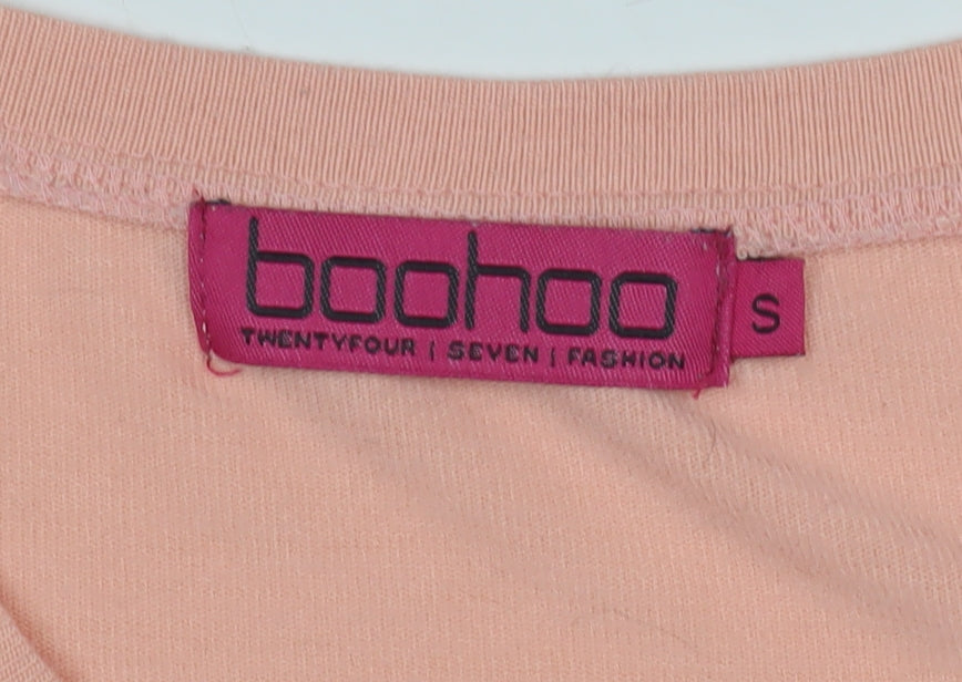 Womens UK Size S Boohoo Pink Pullover Jumper